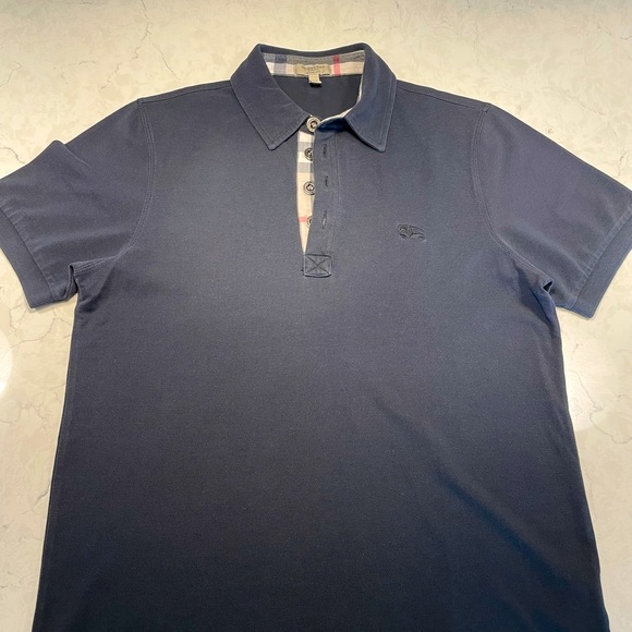 Burberry Monogram Motif Cotton Piqué Polo Shirt - Picture 1 of 7